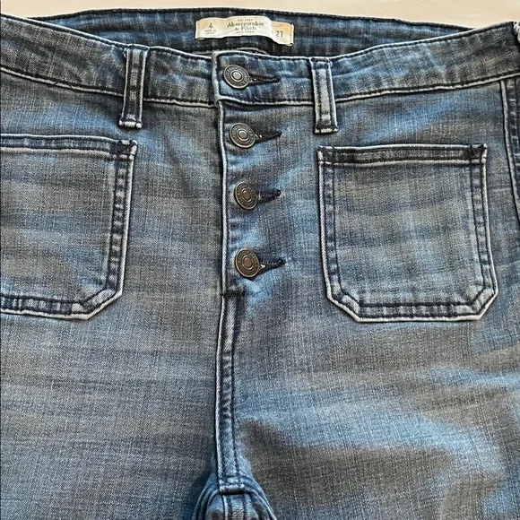 Abercrombie & Fitch Flare Leg High Rise Size 27 - Picture 15 of 16